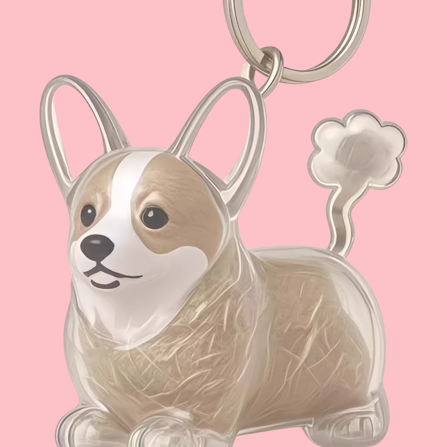 Puppy Kitty Hair Pendant Key Chain