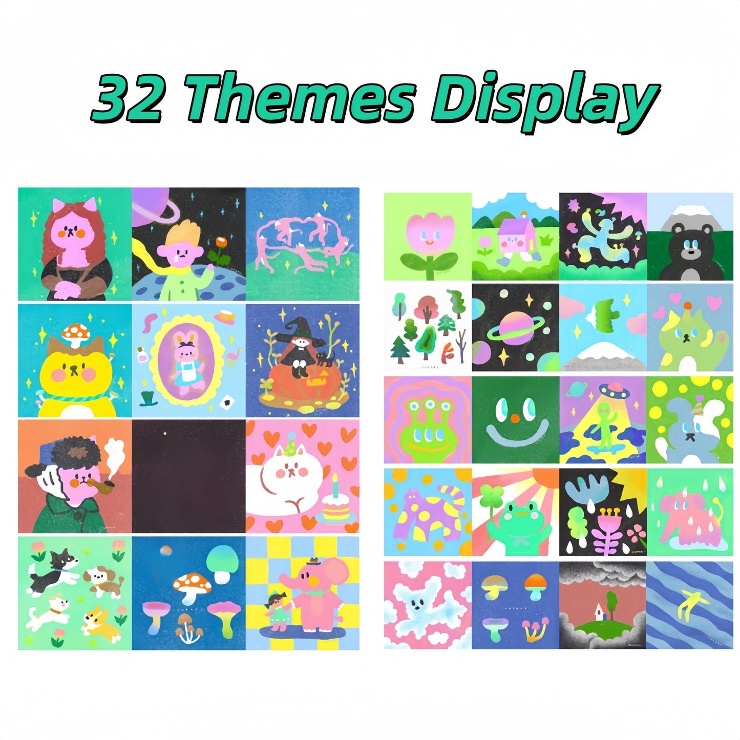 Calming Sand Art Therapy Kit - 32 Themes