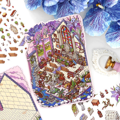 Little Corner 3D Sticker | 4 Cute Miniature Scenes