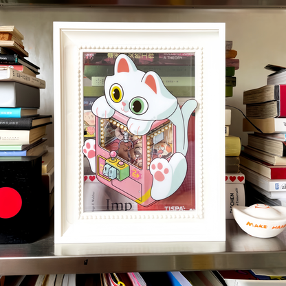 Cute Animal Anatomy 3D Sticker | 4 Cute Miniature Scenes