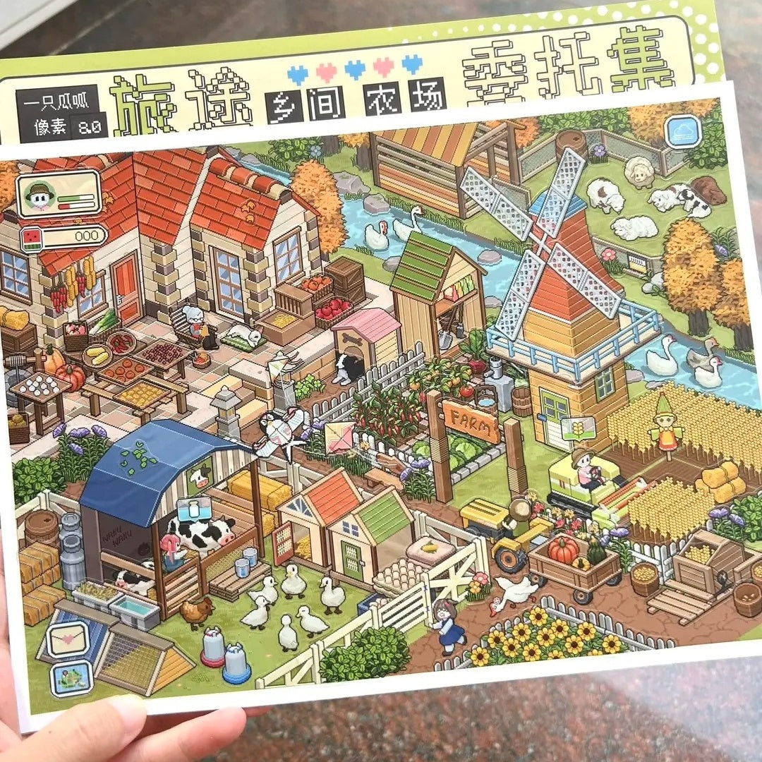 Travel Quest 3D Sticker | 5 Cute Miniature Scenes