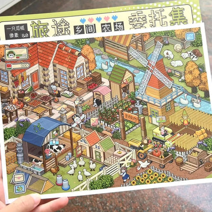 Travel Quest 3D Sticker | 5 Cute Miniature Scenes