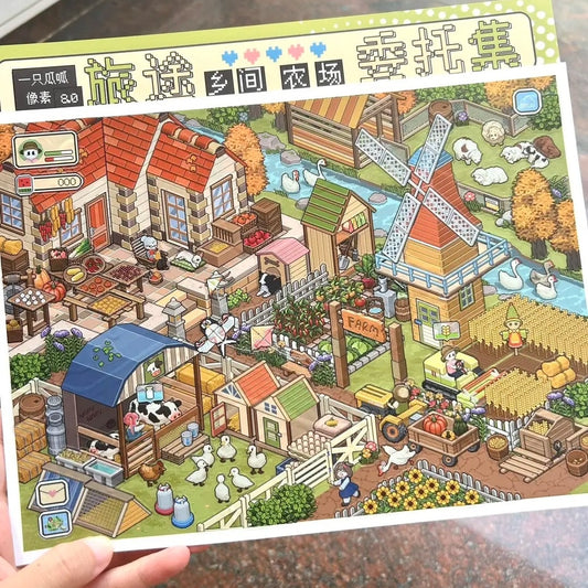Travel Quest 3D Sticker | 5 Cute Miniature Scenes