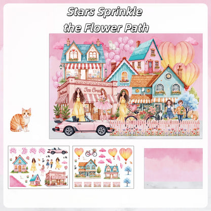 Scenery and Beauty 3D Sticker | 4 Cute Miniature Scene