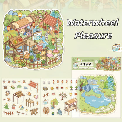 Poetics of Dwelling 3D Sticker | 6 Cute Miniature Scenes