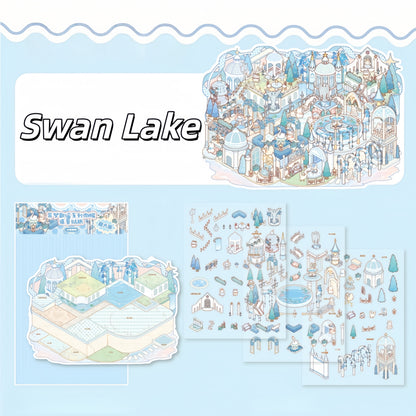 Storybook Worlds 3D Sticker | 3 Cute Miniature Scenes