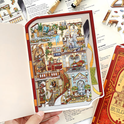 Dream House 3D Sticker | 4 Cute Miniature Scenes