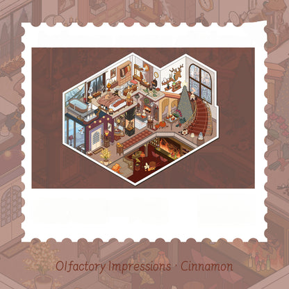 Olfactory Image Series 3D Sticker | 4 Cute Miniature Scenes