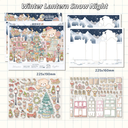 Warm Fluff Prologue 3D Sticker | 3 Cute Miniature Scenes