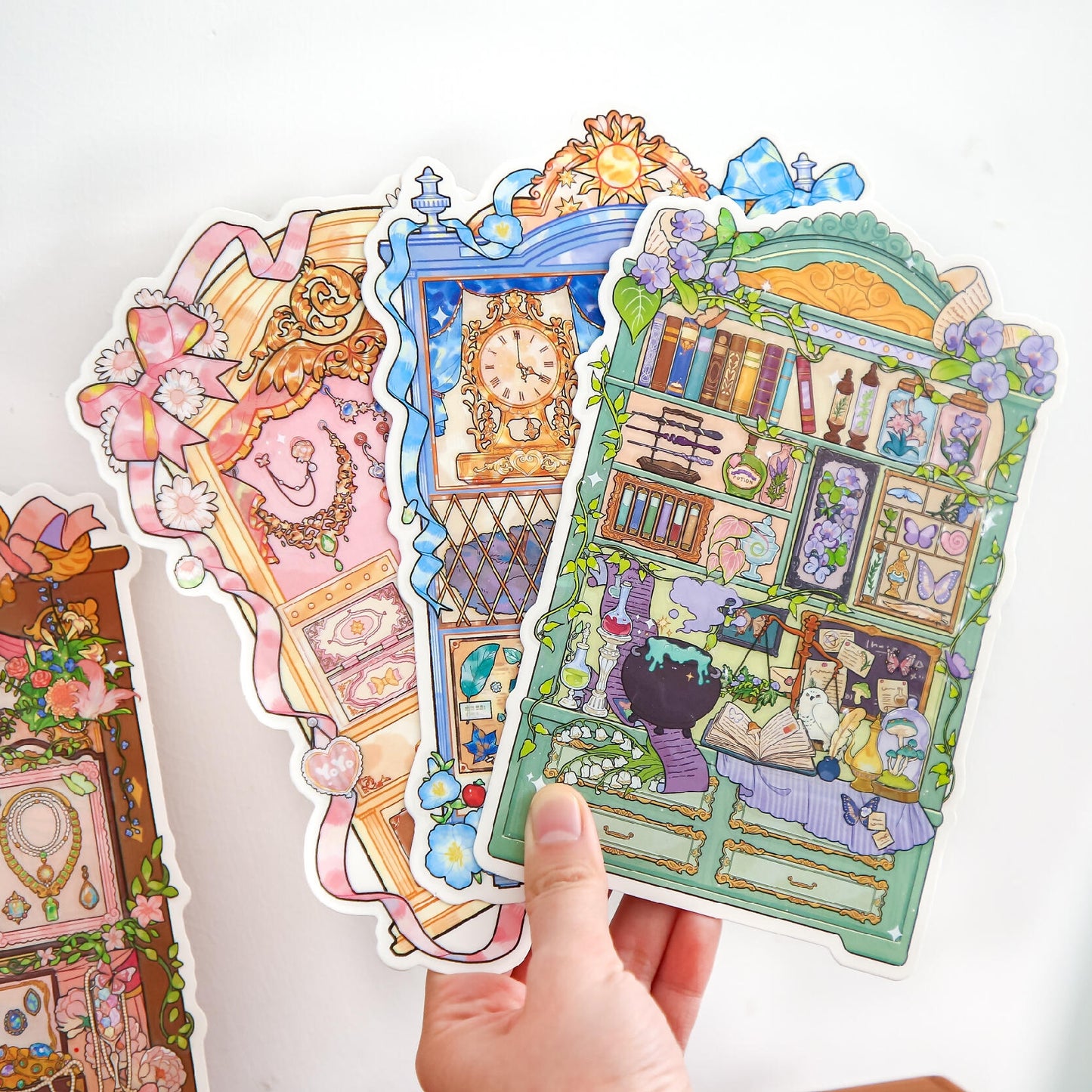 Vitrine Chronicles 3D Sticker | 4 Cute Miniature Scenes