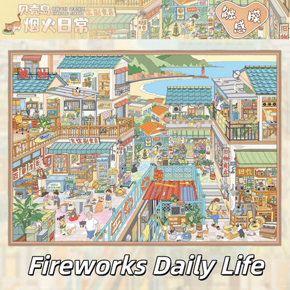 Cozy Chronicles 3D Sticker | 5 Cute Miniature Scenes
