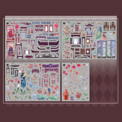 Across the Ages 3D Sticker | 2 Cute Miniature Scenes