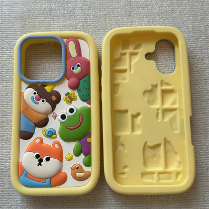 Cute Cartoon Animals Silicone Phone Case