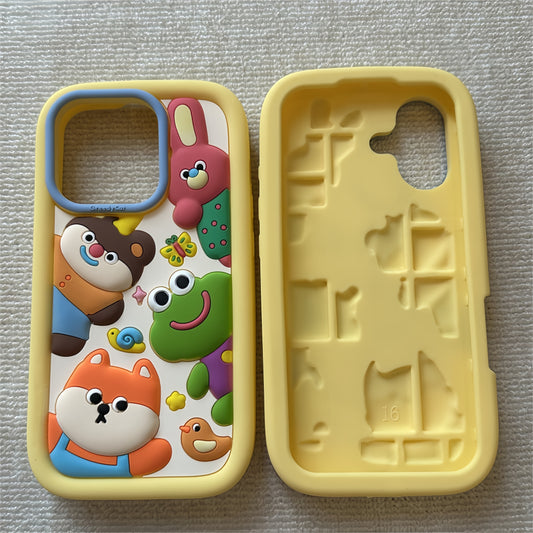 Cute Cartoon Animals Silicone Phone Case