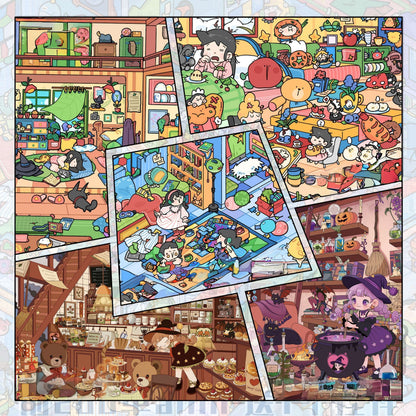 Little Magic Days 3D Sticker | 5 Cute Miniature Scenes