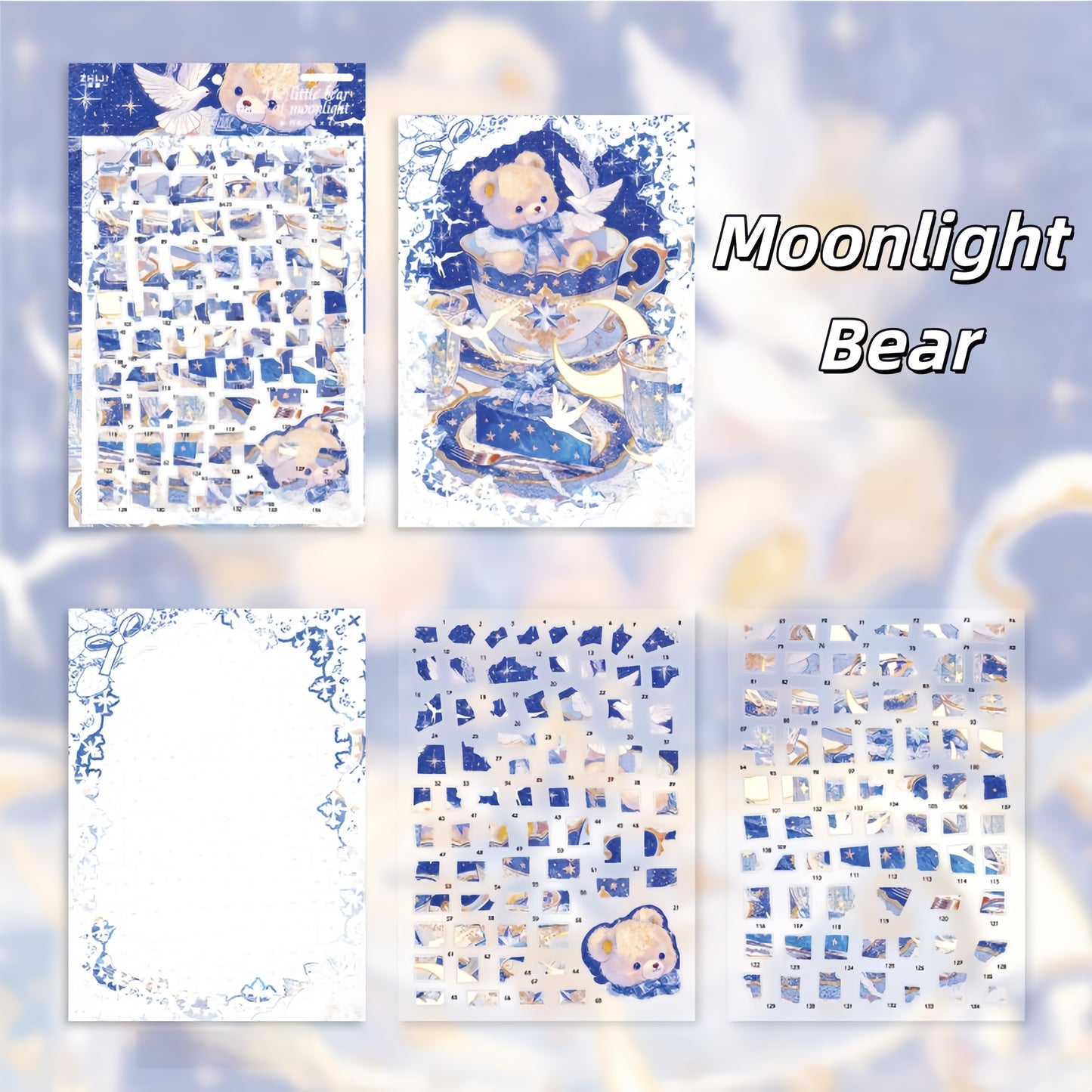 Soft Days 3D Sticker | 3 Cute Miniature Scenes