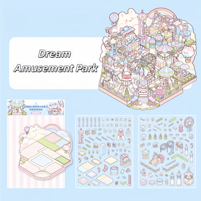 Sweet Serendipity 3D Sticker | 3 Cute Miniature Scenes