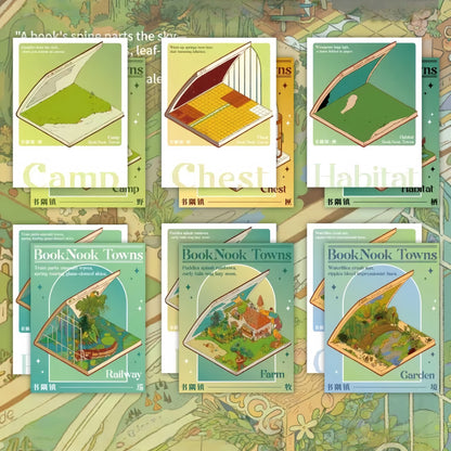 Town Stories 3D Sticker | 6 Cute Miniature Scenes