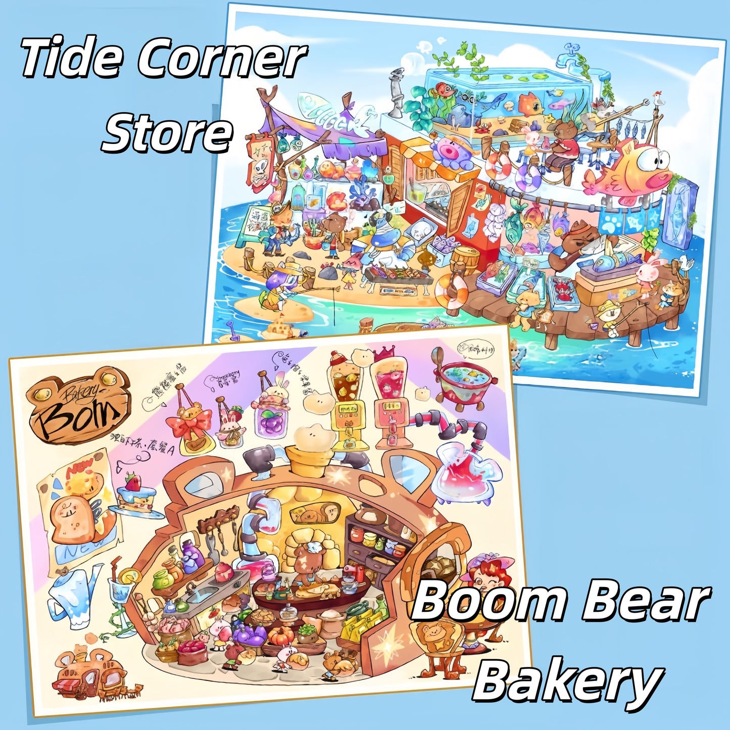 The Warmth of Everyday 3D Sticker | 6 Cute Miniature Scenes