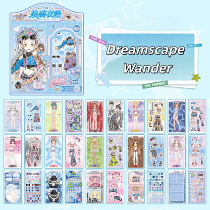 Dress Up Wardrobe 3D Sticker Book