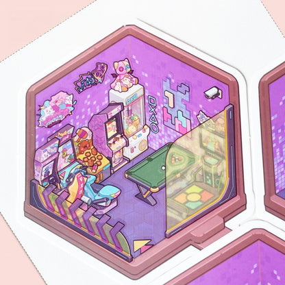 Mini Rooms 3D Sticker Book