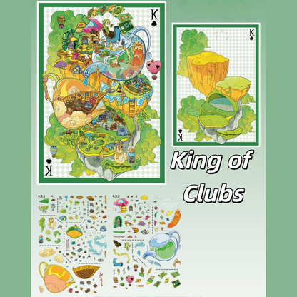 Ace Alice 3D Sticker | 4 Cute Miniature Scenes