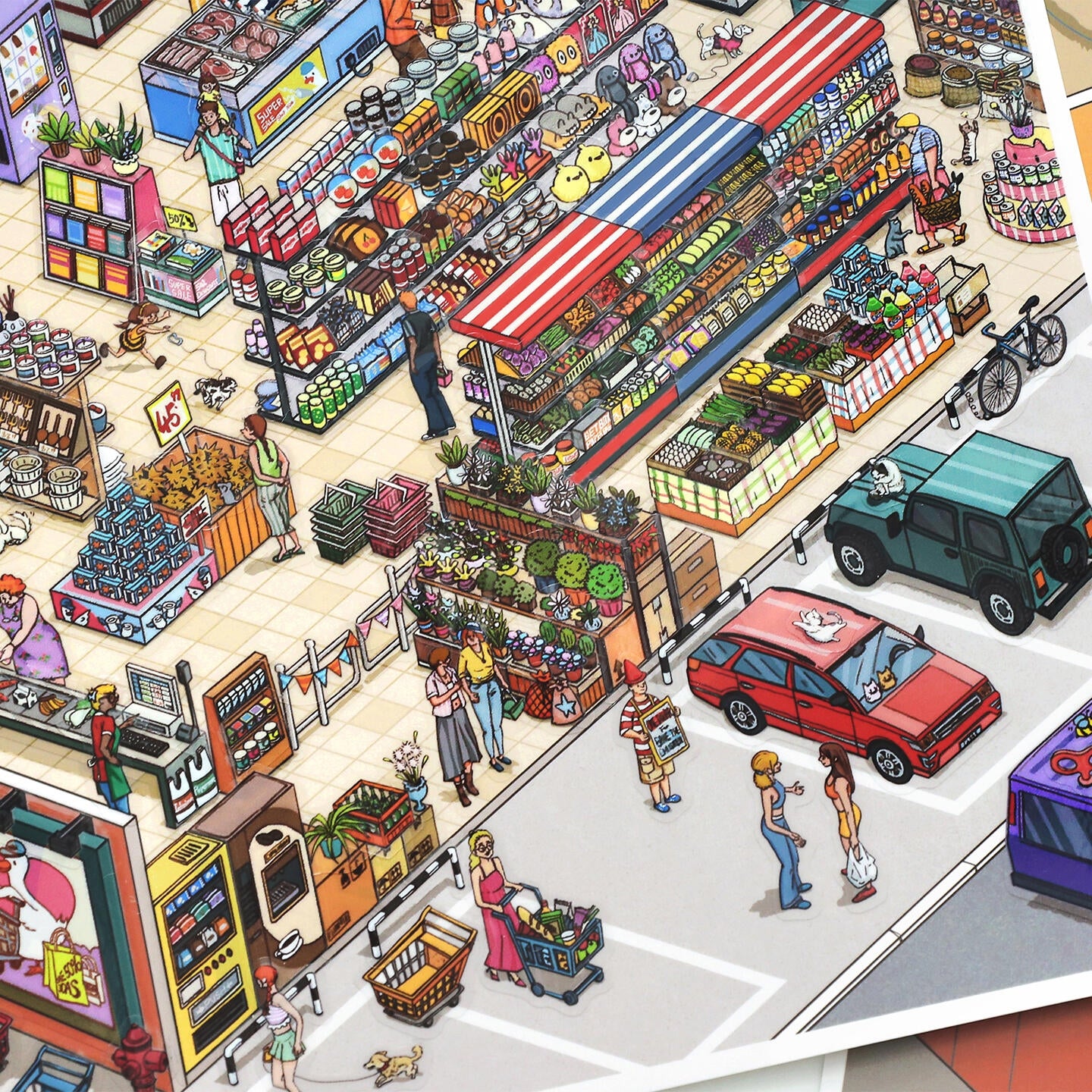 Tides & Tales 3D Sticker | 4 Cute Miniature Scenes