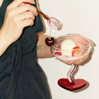 Heart Glass Goblet