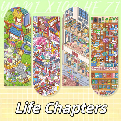 Life Chapters 3D Sticker | 4 Cute Miniature Scenes