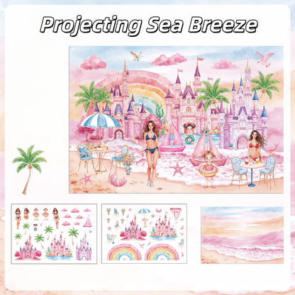Breath of Blossoms 3D Sticker | 4 Cute Miniature Scenes
