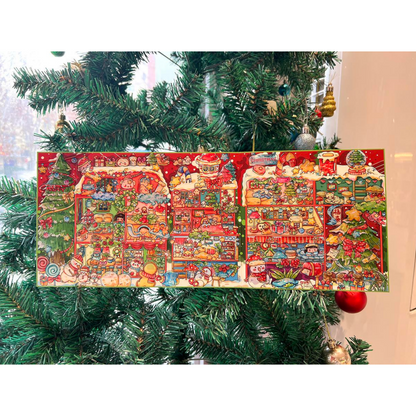 Merry Christmas 3D Sticker | 2 Cute Miniature Scenes