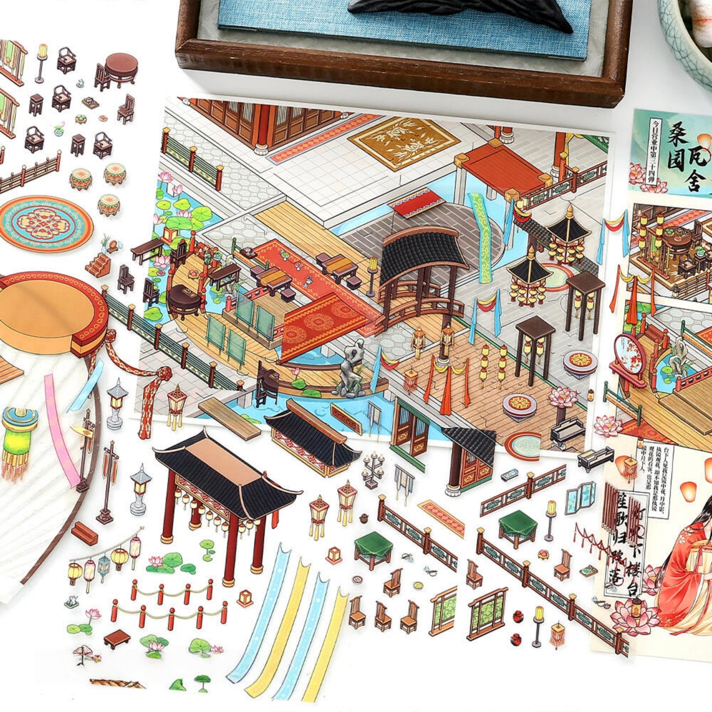 Dueling Stages 3D Sticker | 2 Cute Miniature Scenes