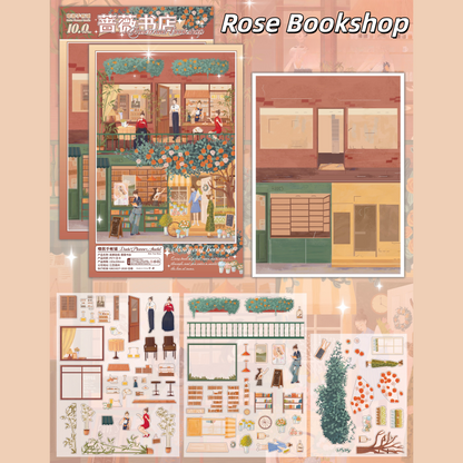 Blossom & Melody Tales 3D Sticker | 4 Cute Miniature Scenes