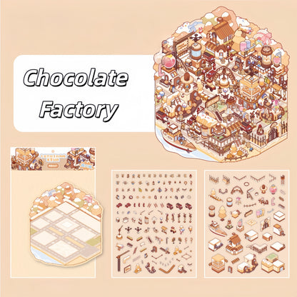 Whimsical Workshops 3D Sticker | 3 Cute Miniature Scenes