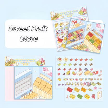 New Arrivals 3D Sticker | 4 Cute Miniature Scenes