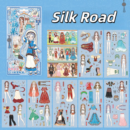 Ethnic Dress Up 3D Sticker Book