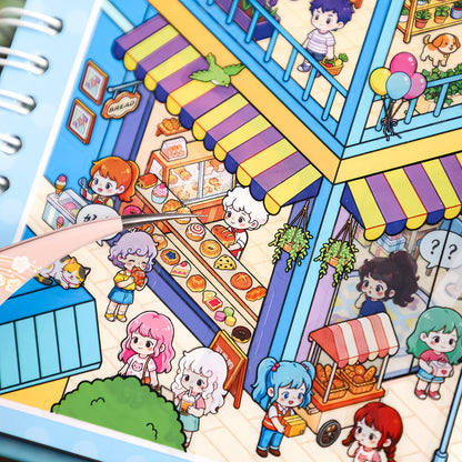 Leisurely Holiday 3D Sticker Book