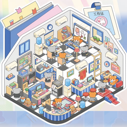 Dream Shop 3D Sticker Book
