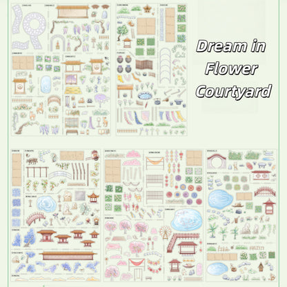 Scrolls of Wonder 3D Sticker | 4 Cute Miniature Scenes