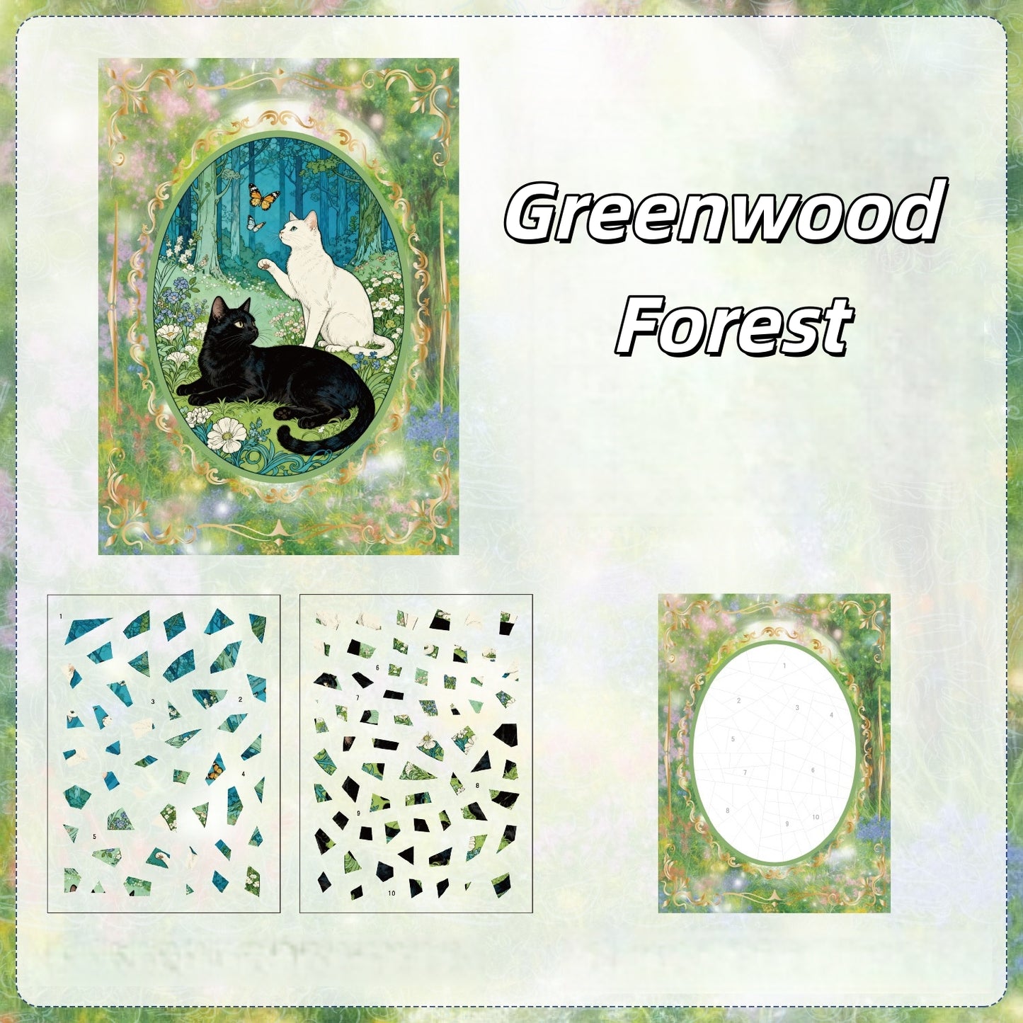 Shrine Glow 3D Sticker | 4 Cute Miniature Scene