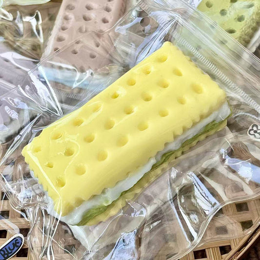 Extra Thick Cream Filled Soda Cracker Squishy
