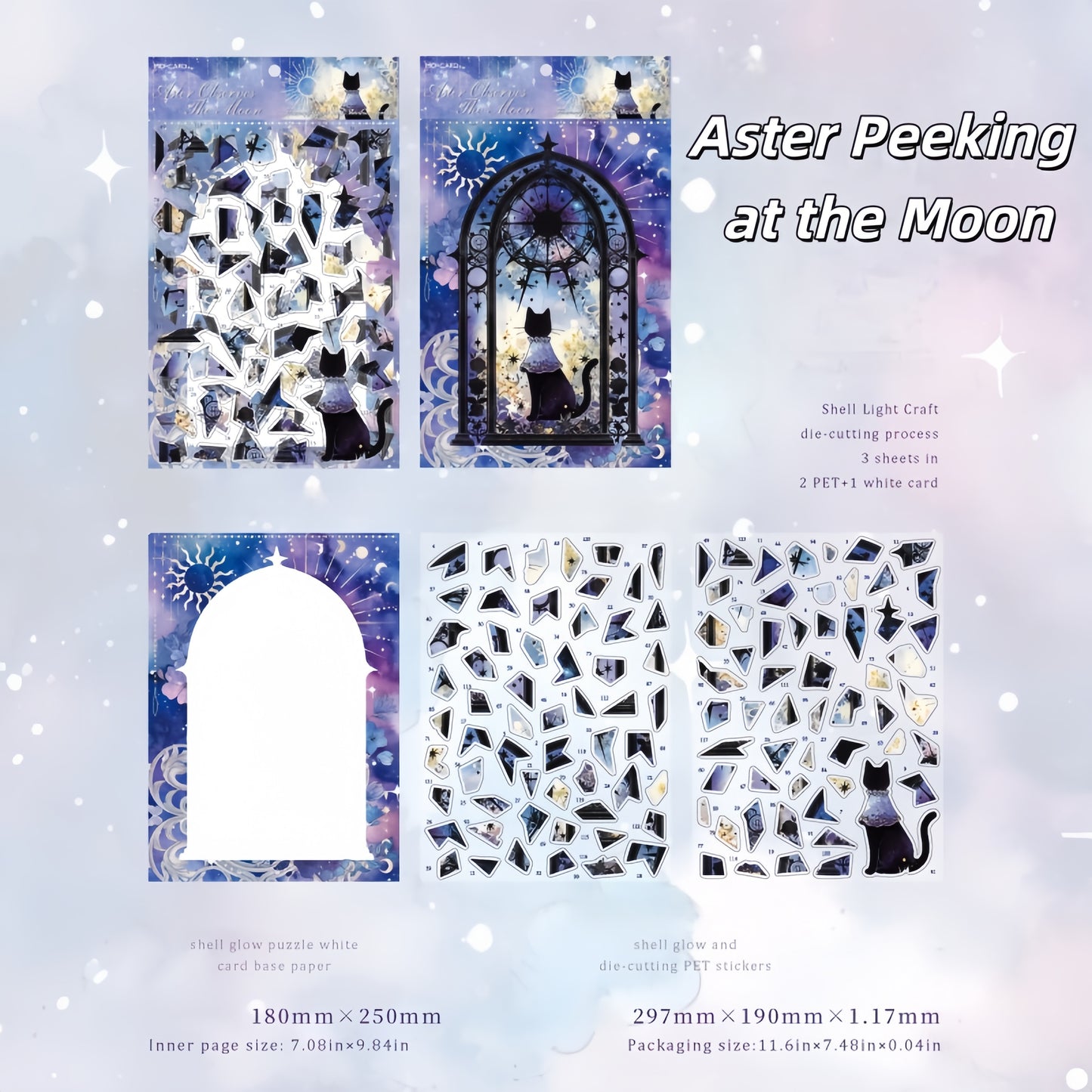 Whispers by the Window 3D Sticker | 4 Cute Miniature Scene