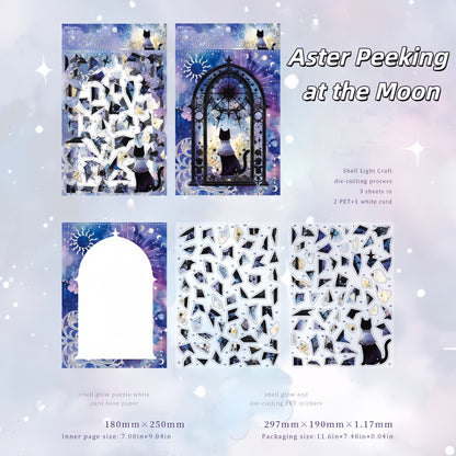 Whispers by the Window 3D Sticker | 4 Cute Miniature Scene