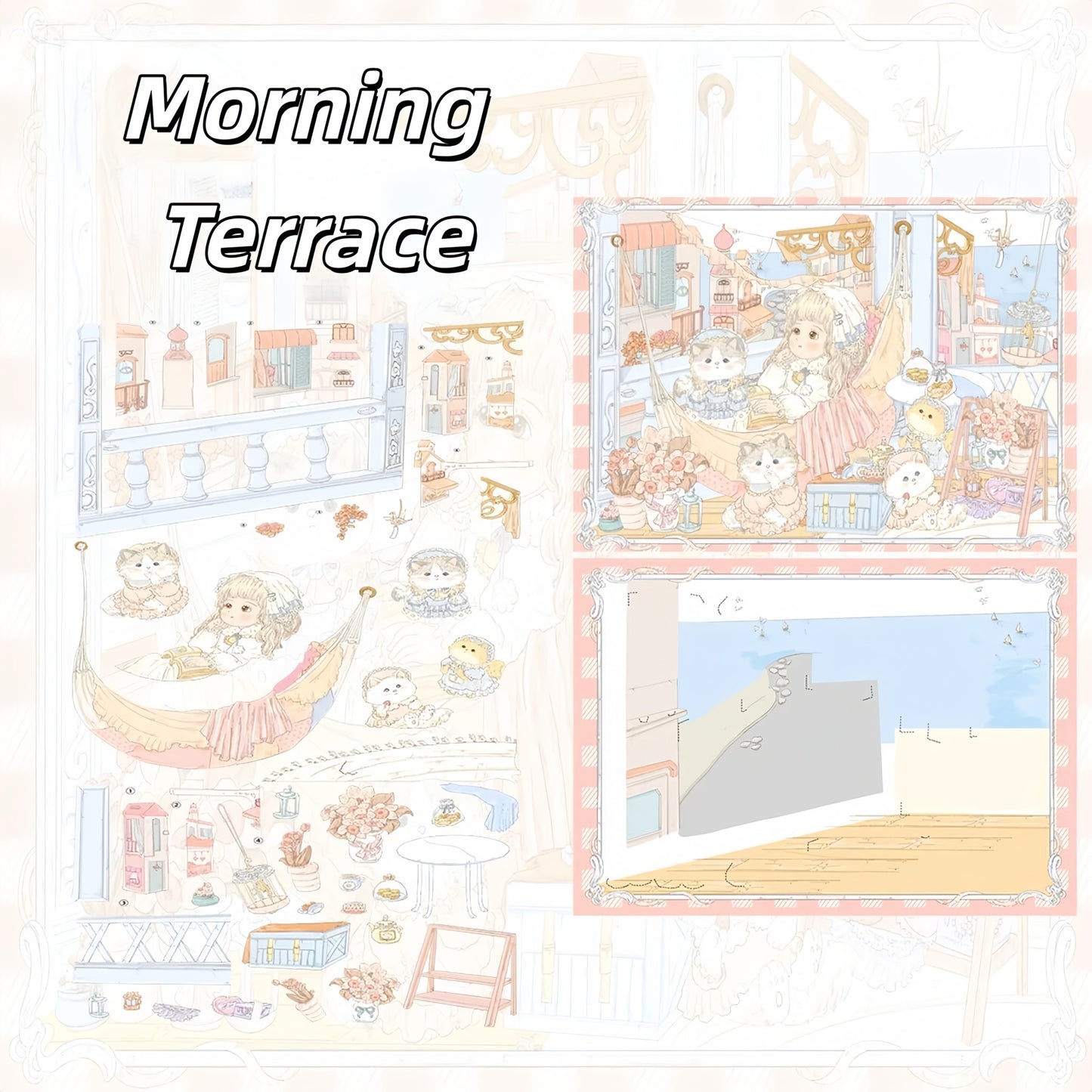 Doll Dream 3D Sticker | 5 Cute Miniature Scenes