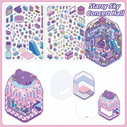 Little Corners 3D Sticker | 4 Cute Miniature Scenes