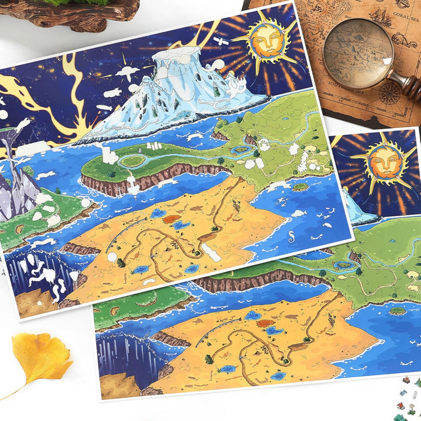 The Waste 3D Sticker | 2 Cute Miniature Scenes