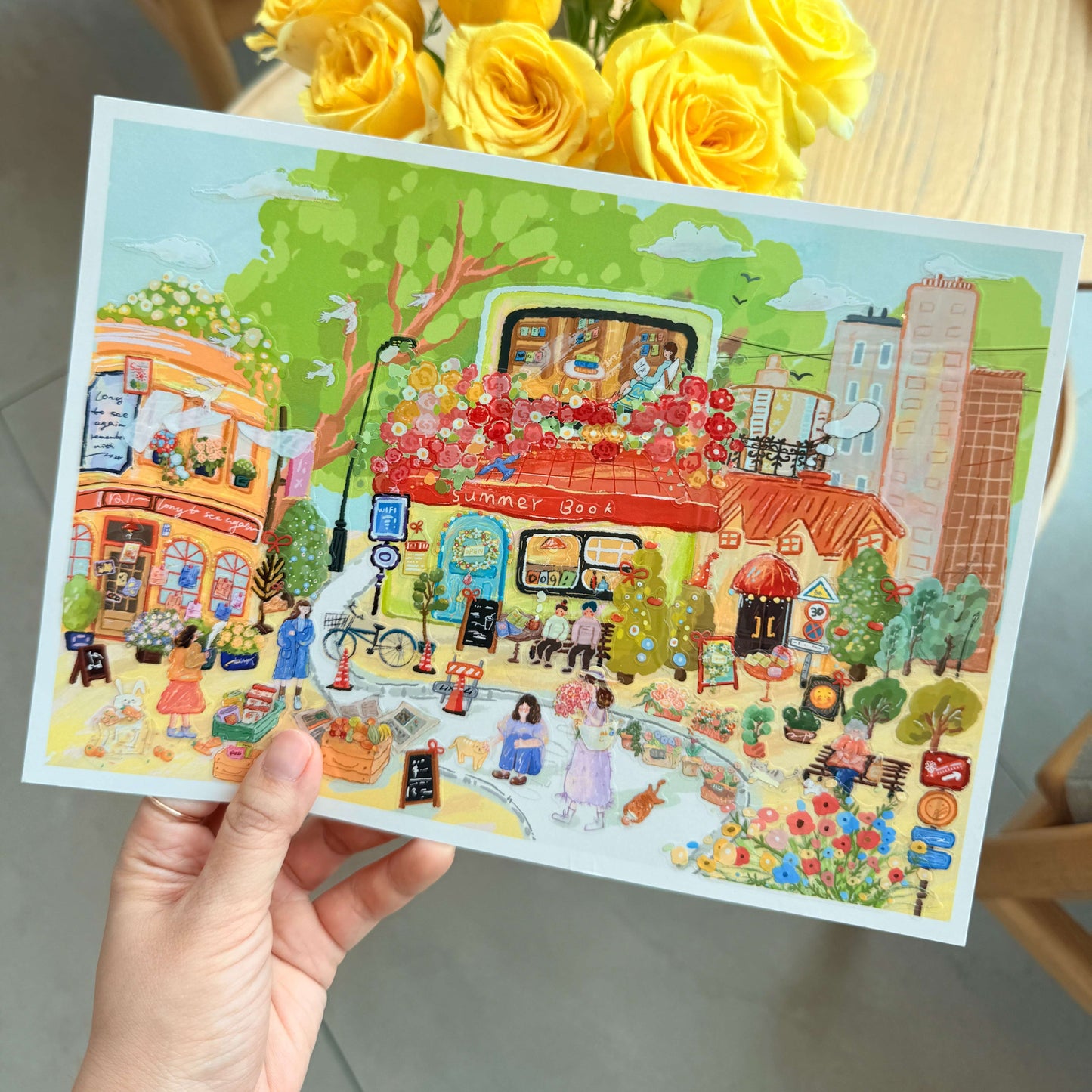 Traveling Light 3D Sticker | 3 Cute Miniature Scenes
