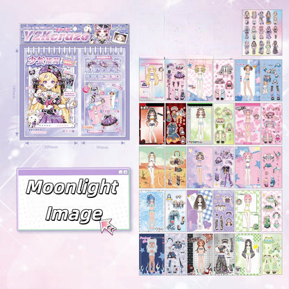 Dreamcore Dress Up 3D Sticker Book