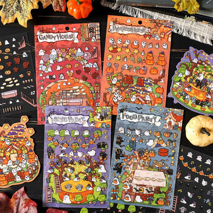 Halloween Limited Edition 3D Sticker | 4 Cute Miniature Scenes