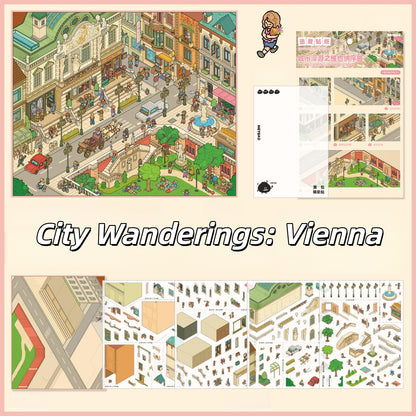 Warm Daily Life 3D Sticker | 7 Cute Miniature Scenes